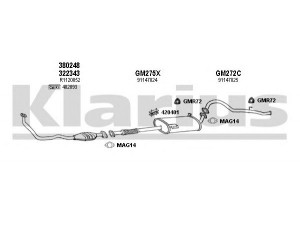 KLARIUS 391004U išmetimo sistema 
 Išmetimo sistema -> Išmetimo sistema, visa
