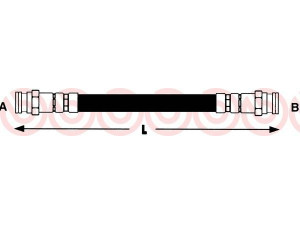 BREMBO T 23 046 stabdžių žarnelė 
 Stabdžių sistema -> Stabdžių žarnelės
46542040, 83720191733, PHA350, 815029233