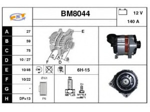SNRA BM8044 kintamosios srovės generatorius
