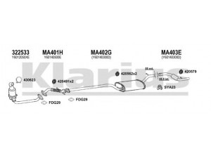 KLARIUS 570285U išmetimo sistema