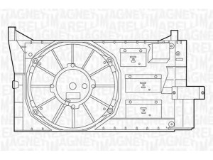 MAGNETI MARELLI 069422043010 ventiliatorius, radiatoriaus 
 Aušinimo sistema -> Oro aušinimas
46519308