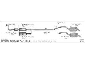 IMASAF 514000082 išmetimo sistema 
 Išmetimo sistema -> Išmetimo sistema, visa