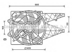 AVA QUALITY COOLING FT7597 ventiliatorius, radiatoriaus 
 Aušinimo sistema -> Oro aušinimas
51821155
