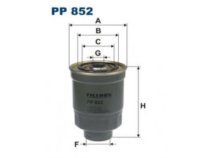 FILTRON PP852 kuro filtras 
 Techninės priežiūros dalys -> Papildomas remontas
OK199, 2330387309, 2330387309000