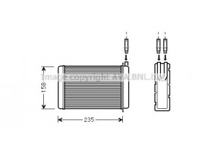 AVA QUALITY COOLING RT6090 šilumokaitis, salono šildymas 
 Šildymas / vėdinimas -> Šilumokaitis
7701027040, 7701027078