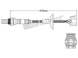WALKER PRODUCTS 250-241056 lambda jutiklis 
 Išmetimo sistema -> Jutiklis/zondas
1618ES, 1588A171, 1588A270, 1618ES