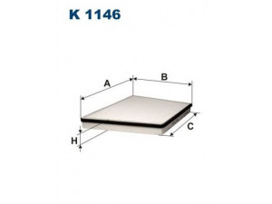 FILTRON K1146 filtras, salono oras 
 Techninės priežiūros dalys -> Techninės priežiūros intervalai
2118300218