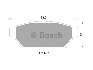 BOSCH 0 986 505 945 stabdžių trinkelių rinkinys, diskinis stabdys 
 Techninės priežiūros dalys -> Papildomas remontas
MN116770, MR389565, MR389569