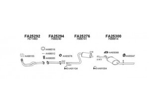 VENEPORTE 250294 išmetimo sistema 
 Išmetimo sistema -> Išmetimo sistema, visa