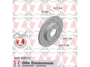 ZIMMERMANN 440.2031.52 stabdžių diskas 
 Stabdžių sistema -> Diskinis stabdys -> Stabdžių diskas
4246.89, 4246.A5, 4249.95, 91 508 338