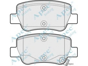 APEC braking PAD1723 stabdžių trinkelių rinkinys, diskinis stabdys 
 Techninės priežiūros dalys -> Papildomas remontas
0446605040, 0446605041, 446605040