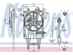 NISSENS 85162 ventiliatorius, radiatoriaus 
 Aušinimo sistema -> Oro aušinimas
46745045, 51721477, 51738357, 46745045