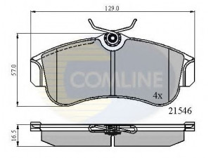 COMLINE CBP0566 stabdžių trinkelių rinkinys, diskinis stabdys 
 Techninės priežiūros dalys -> Papildomas remontas
410602F025, 410602F026, 410604M525