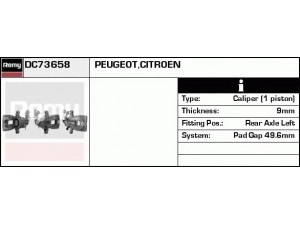 DELCO REMY DC73658 stabdžių apkaba 
 Dviratė transporto priemonės -> Stabdžių sistema -> Stabdžių apkaba / priedai
4400 R4