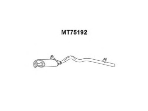 VENEPORTE MT75192 galinis duslintuvas 
 Išmetimo sistema -> Duslintuvas
MB548541