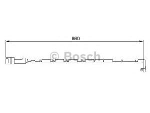BOSCH 1 987 474 922 įspėjimo kontaktas, stabdžių trinkelių susidėvėjimas 
 Stabdžių sistema -> Susidėvėjimo indikatorius, stabdžių trinkelės