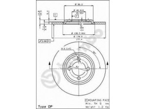 BRECO BS 7110 stabdžių diskas 
 Stabdžių sistema -> Diskinis stabdys -> Stabdžių diskas
5448826, 95563153, GX2117001A