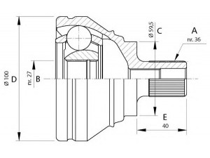 OPEN PARTS CVJ5699.10 jungčių komplektas, kardaninis velenas 
 Ratų pavara -> Sujungimai/komplektas
3C0498099, 3C0498099X, 3C0407311A
