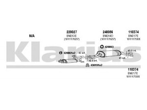 KLARIUS 060186E išmetimo sistema 
 Išmetimo sistema -> Išmetimo sistema, visa