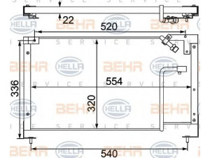HELLA 8FC 351 304-171 kondensatorius, oro kondicionierius 
 Oro kondicionavimas -> Kondensatorius
BB7C-61-480, BR70-61-480, BR70-61-480A