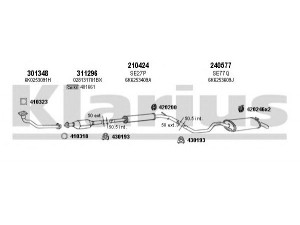 KLARIUS 790099E išmetimo sistema 
 Išmetimo sistema -> Išmetimo sistema, visa