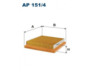 FILTRON AP151/4 oro filtras 
 Techninės priežiūros dalys -> Techninės priežiūros intervalai
1337929, 1717 235, 5S6Y-9601-AA