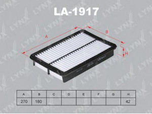 LYNXauto LA-1917 oro filtras 
 Filtrai -> Oro filtras
PE07-13-3A0A