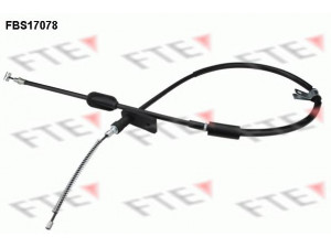 FTE FBS17078 trosas, stovėjimo stabdys 
 Stabdžių sistema -> Valdymo svirtys/trosai
4706689, 9211156, 54420-84E00, 4706689