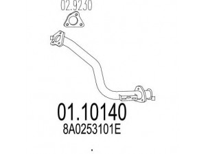 MTS 01.10140 išleidimo kolektorius 
 Išmetimo sistema -> Išmetimo vamzdžiai
8A0253101E