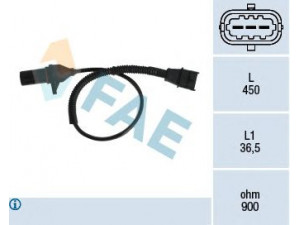 FAE 79333 jutiklis, alkūninio veleno impulsas 
 Elektros įranga -> Jutikliai
39180-27400, 39180 27400