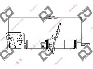 DJ PARTS DS1286GS amortizatorius 
 Pakaba -> Amortizatorius
5466026000, 5466026100, 5466026200