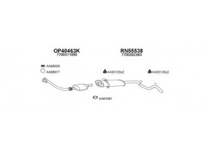 VENEPORTE 550381 išmetimo sistema 
 Išmetimo sistema -> Išmetimo sistema, visa