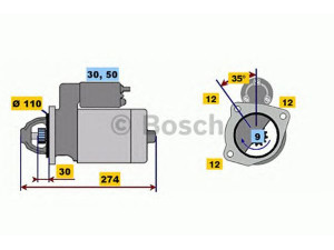 BOSCH 0 001 218 103 starteris