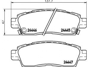 HELLA PAGID 8DB 355 012-821 stabdžių trinkelių rinkinys, diskinis stabdys 
 Techninės priežiūros dalys -> Papildomas remontas
89027184, 15855898, 19149111, 88935752
