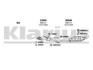 KLARIUS 060160E išmetimo sistema 
 Išmetimo sistema -> Išmetimo sistema, visa