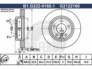 GALFER B1.G222-0160.1 stabdžių diskas 
 Dviratė transporto priemonės -> Stabdžių sistema -> Stabdžių diskai / priedai
34 11 1 164 539, 34 11 6 757 526