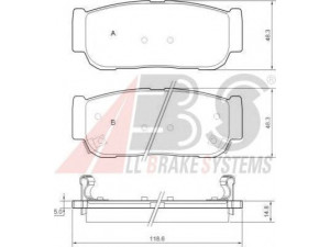 A.B.S. 37567 stabdžių trinkelių rinkinys, diskinis stabdys 
 Techninės priežiūros dalys -> Papildomas remontas
58302-3EU00