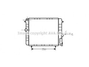 AVA QUALITY COOLING RT2044 radiatorius, variklio aušinimas 
 Aušinimo sistema -> Radiatorius/alyvos aušintuvas -> Radiatorius/dalys
7700784041, 7700784041
