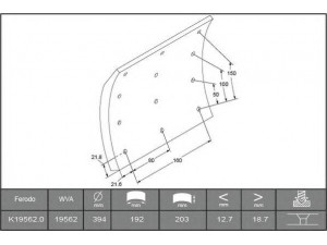 ABEX B2083932 stabdžių antdėklo rinkinys, būgninis stabdys 
 Techninės priežiūros dalys -> Papildomas remontas
1504661, 2705424, 2725232, 2725299