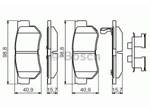 BOSCH 0 986 494 635 stabdžių trinkelių rinkinys, diskinis stabdys 
 Techninės priežiūros dalys -> Papildomas remontas
48413341A0, 48413 21A10, 48413 21B10