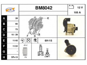 SNRA BM8042 kintamosios srovės generatorius
12311730753