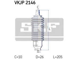 SKF VKJP 2146 gofruotoji membrana, vairavimas 
 Vairavimas -> Gofruotoji membrana/sandarinimai
1492243, 1568355, 1568679, 6058430