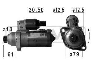 ERA 220757 starteris 
 Elektros įranga -> Starterio sistema -> Starteris
02M 911 021 E, 02M 911 024 F, 02M 911 024 G