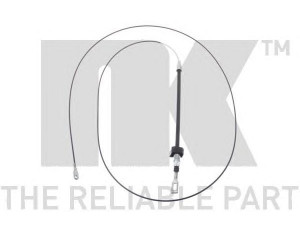 NK 903350 trosas, stovėjimo stabdys 
 Stabdžių sistema -> Valdymo svirtys/trosai
9044200485, 2D0609701D