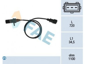 FAE 79006 RPM jutiklis, variklio valdymas 
 Variklis -> Variklio elektra
46442091, 46479975, 55189515