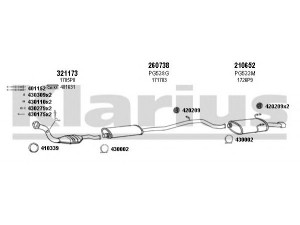 KLARIUS 630508E išmetimo sistema 
 Išmetimo sistema -> Išmetimo sistema, visa