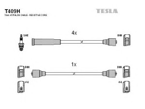 TESLA T409H uždegimo laido komplektas 
 Kibirkšties / kaitinamasis uždegimas -> Uždegimo laidai/jungtys
113093592