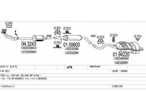 MTS C380139002939 išmetimo sistema 
 Išmetimo sistema -> Išmetimo sistema, visa