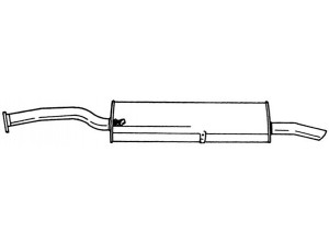 AKS DASIS SG16621 galinis duslintuvas 
 Išmetimo sistema -> Duslintuvas
82412748