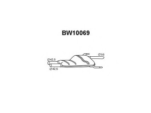 VENEPORTE BW10069 vidurinis duslintuvas 
 Išmetimo sistema -> Duslintuvas
18121175746